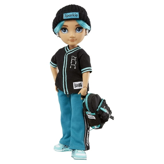 Rainbow High Jr High River Kendall- 9-inch TEAL Fashion Doll with Doll Accessories- Open and Closes Backpack. Great Gift for Kids 6-12 Years Old and Collectors