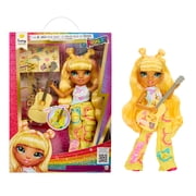 Rainbow High Jr High Rock Band - Sunny, Yellow 9  Fashion Doll with Guitar, Customize with Stickers