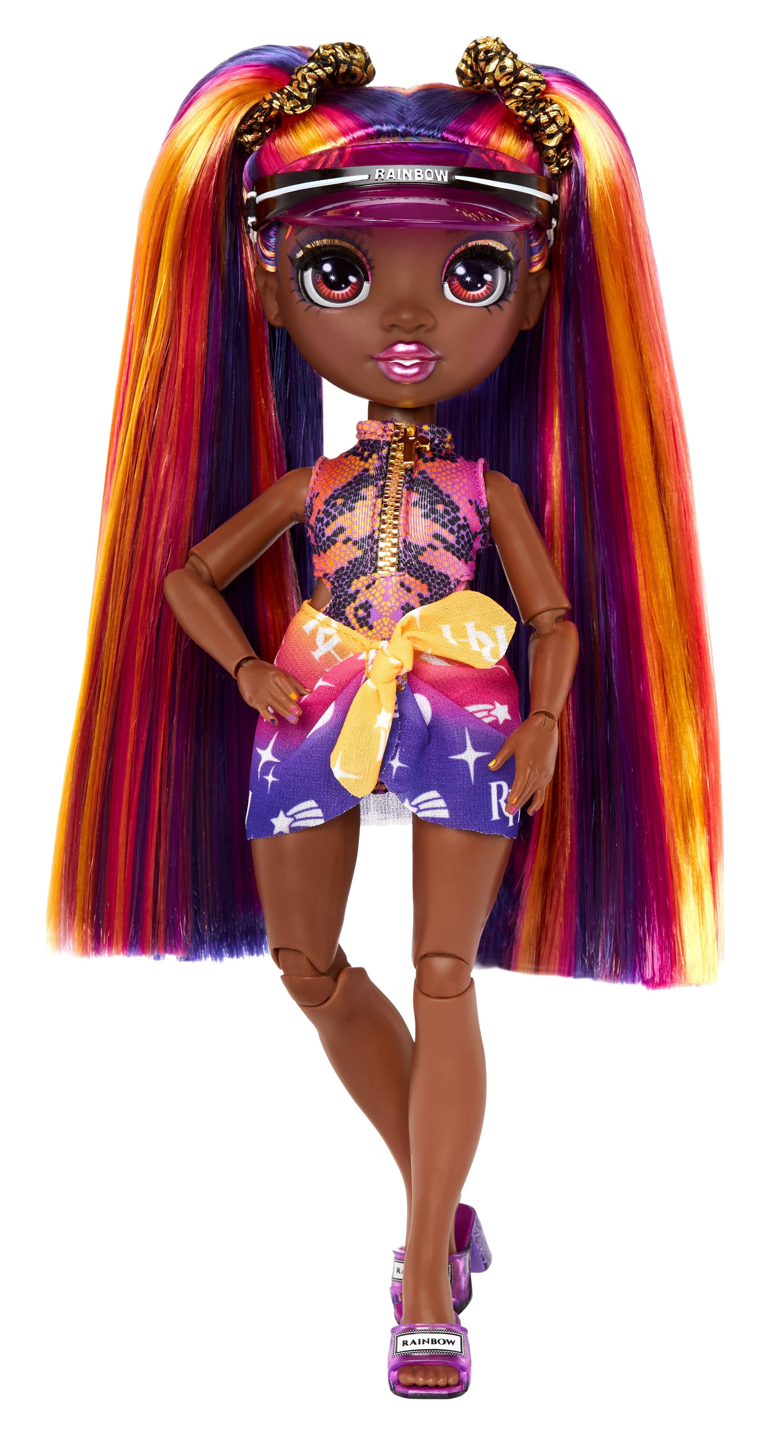 Rainbow High Pacific Coast Phaedra Westward- Sunset (Purple) Fashion Doll  with Pool Accessories Playset, Bonus Legs. Kids Ages 6-12 Years 