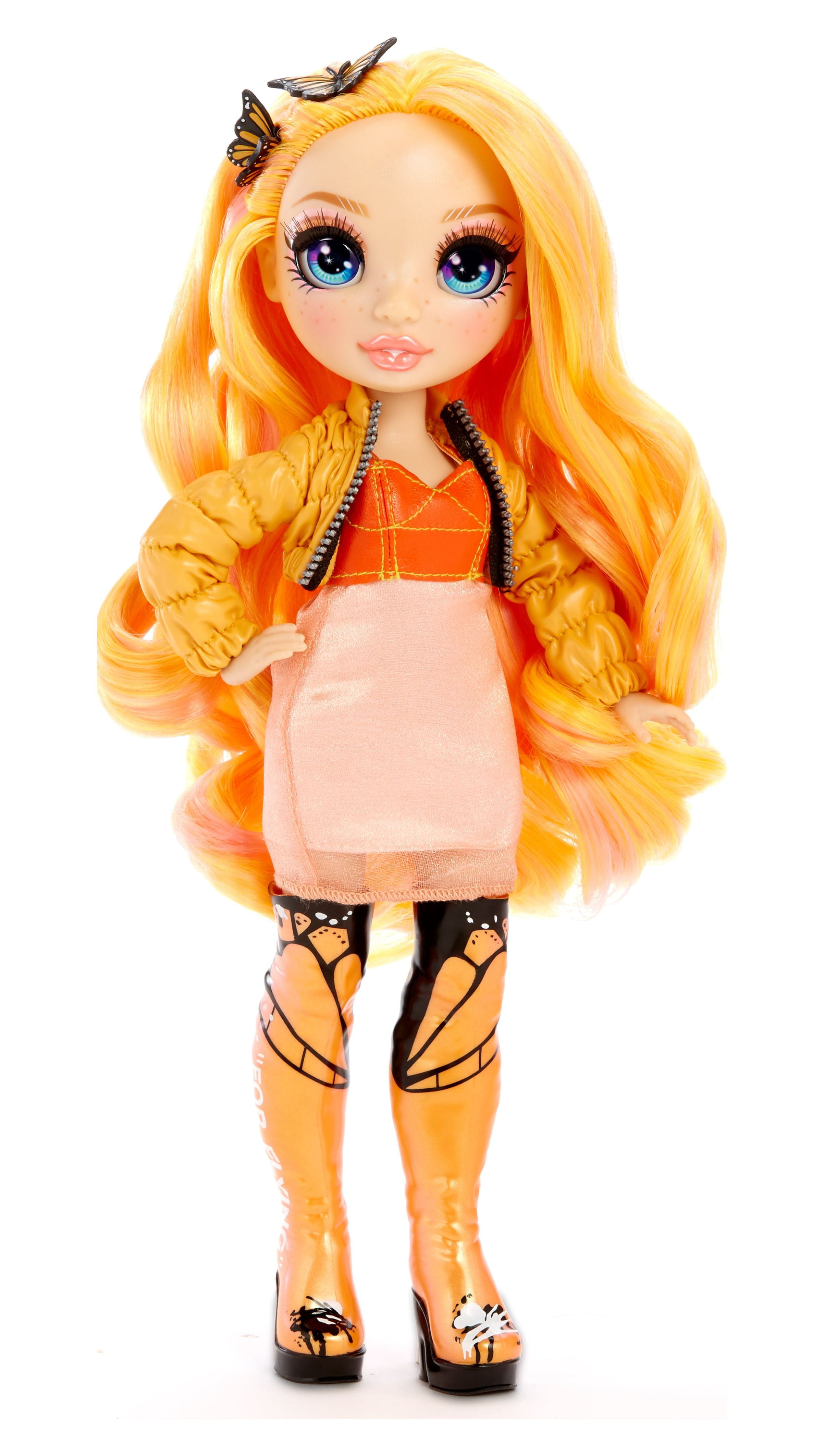 Rainbow High Jr High Poppy Rowan – poupée-mannequin ORANGE de 9 po