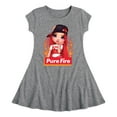 thumbnail image 1 of Rainbow High - Pure Fire - Toddler And Youth Girls Fit And Flare Dress, 1 of 1