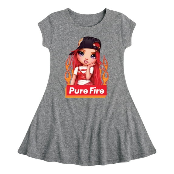 Rainbow High - Pure Fire - Toddler And Youth Girls Fit And Flare Dress