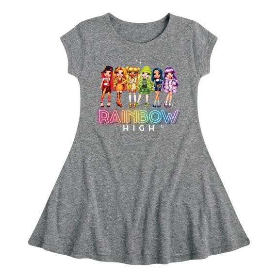 Rainbow High - Rainbow High Character Group - Toddler And Youth Girls Fit And Flare Dress
