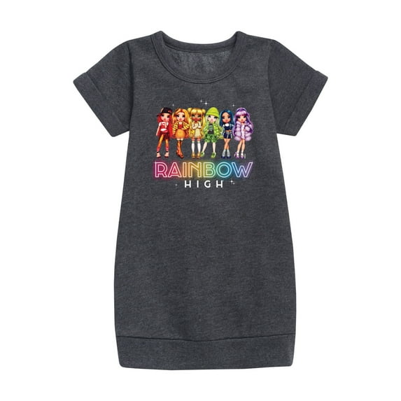 Rainbow High - Rainbow High Character Group - Toddler And Youth Girls Fleece Dress