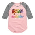 thumbnail image 1 of Rainbow High - Rainbow High Character Group - Toddler And Youth Girls Raglan Graphic T-Shirt, 1 of 5