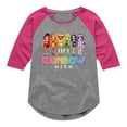 thumbnail image 1 of Rainbow High - Rainbow High Character Group - Toddler And Youth Girls Raglan Graphic T-Shirt, 1 of 5