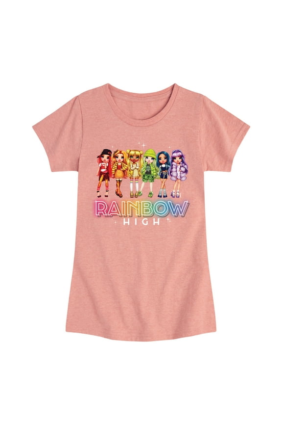 - Rainbow High Character Group - Toddler And Youth Girls Short Sleeve Graphic T-Shirt