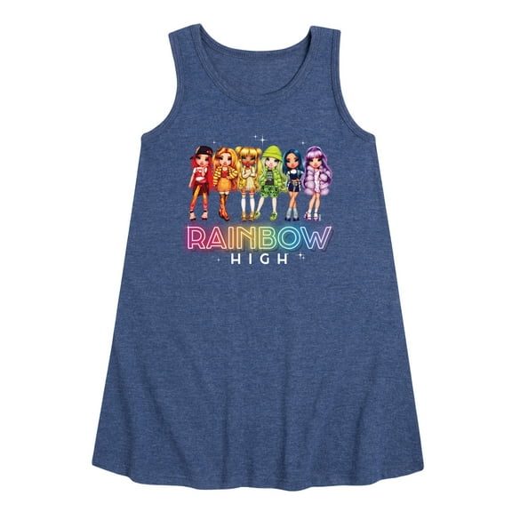 Rainbow High - Rainbow High Character Group - Toddler and Youth Girls A-line Dress