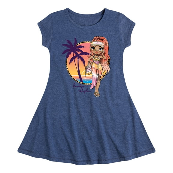 Rainbow High - Rainbow High Simone Summers - Toddler & Youth Girls Fit & Flare Dress