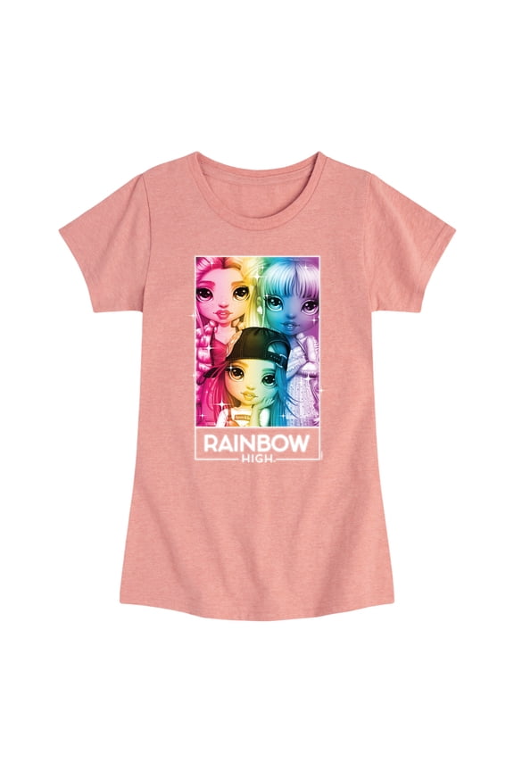 - Rainbow Sparkle Box - Toddler And Youth Girls Short Sleeve Graphic T-Shirt