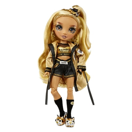 Rainbow High Slumber Party Marisa Golding Gold Fashion Doll Playset, 10 Pieces