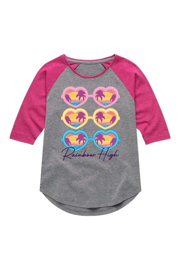 - Sunglasses - Toddler & Youth Girls Raglan Graphic T-Shirt