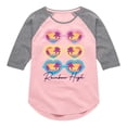 thumbnail image 1 of Rainbow High - Sunglasses - Toddler & Youth Girls Raglan Graphic T-Shirt, 1 of 5