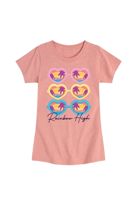 - Sunglasses - Toddler & Youth Girls Short Sleeve Graphic T-Shirt