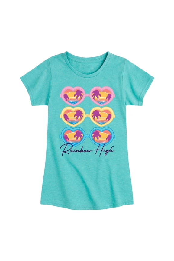 - Sunglasses - Toddler & Youth Girls Short Sleeve Graphic T-Shirt