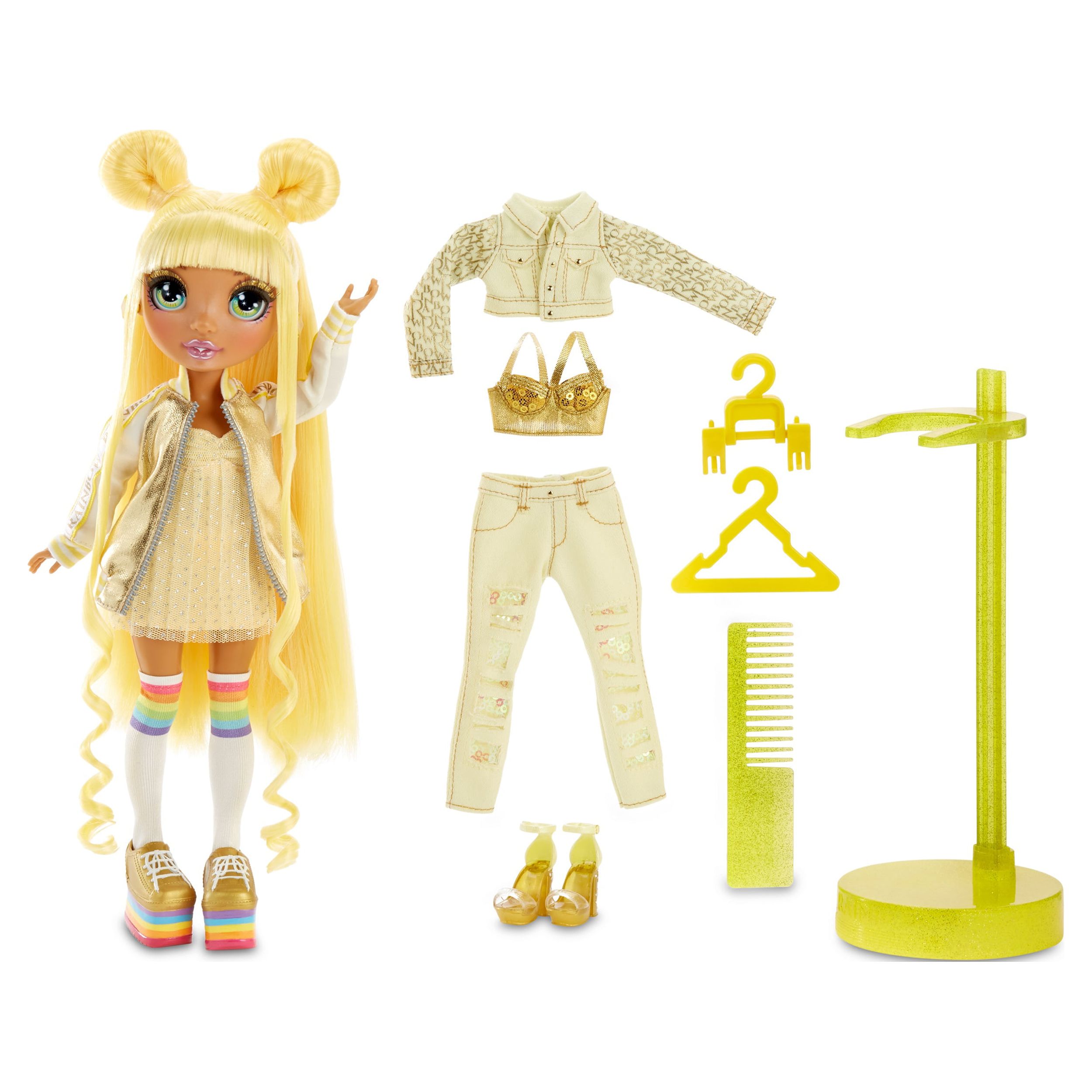 Rainbow High Sunny Madison – Yellow Fashion Doll with 2 Outfits ...