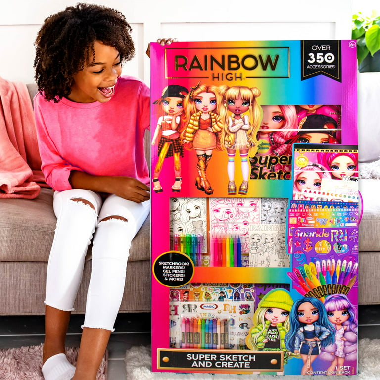 Rainbow High Super Sketch & Create, Boys and Girls, Art and Craft Kits,  Child, Ages 6+ 