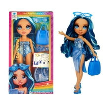 Rainbow High Swim & Style Skyler, Blue 11” Doll, Removable Swimsuit, Wrap, Sandals, Fun Play Accessories. Kids Toy Gift Ages 4-12