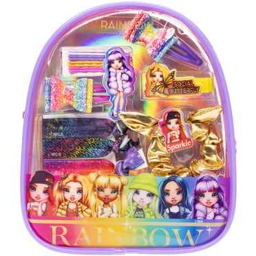 Rainbow High - Townley Girl Hair Accessories Backpack Make-up Set for Girls, Ages 3+