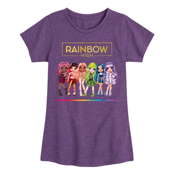 Rainbow High - Toy Doll Lineup - Toddler And Youth Girls Short Sleeve Graphic T-Shirt