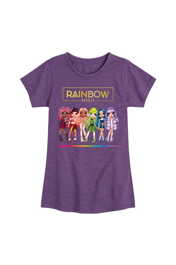 - Toy Doll Lineup - Toddler And Youth Girls Short Sleeve Graphic T-Shirt