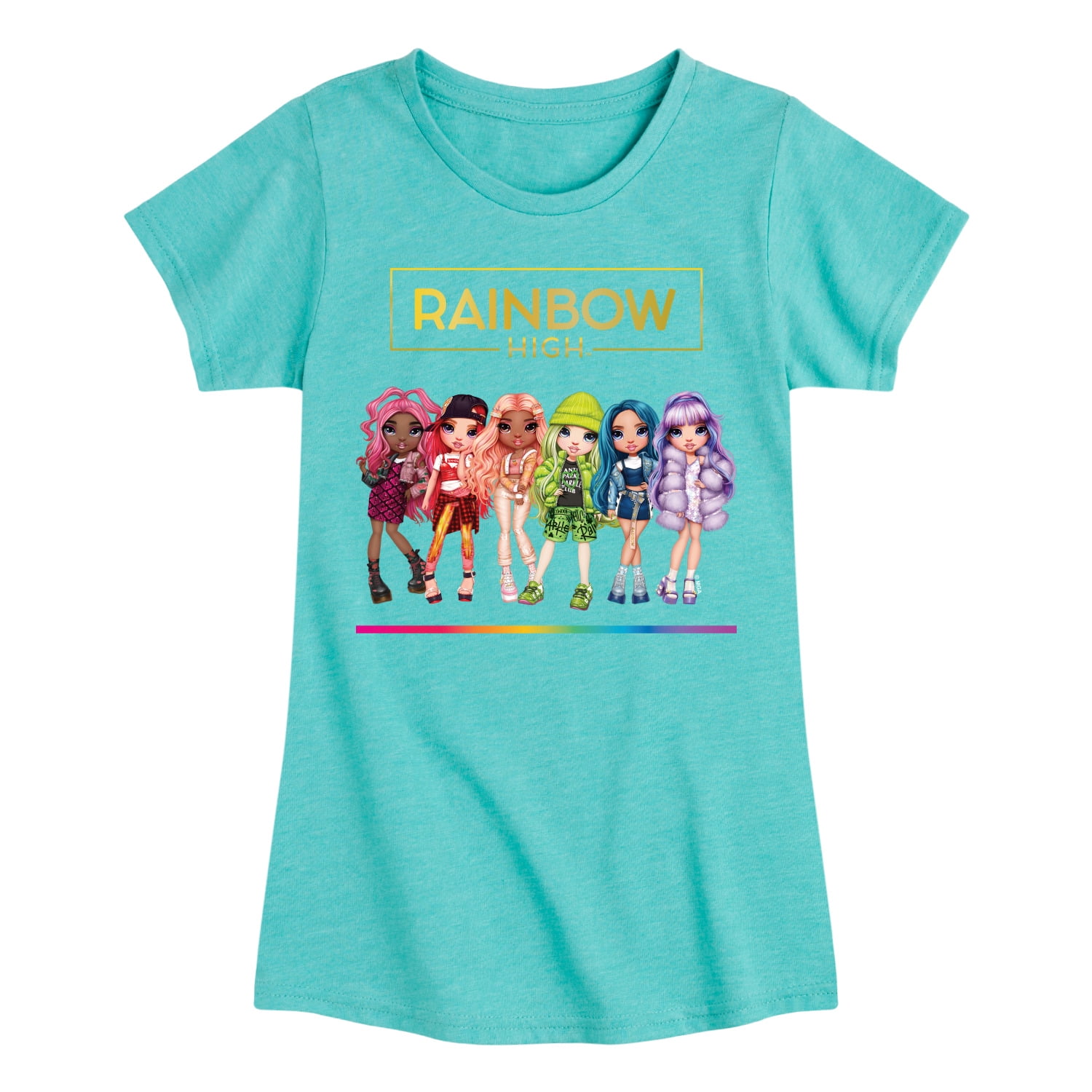 Rainbow High Toy Doll Lineup Toddler And Youth Girls Short Sleeve