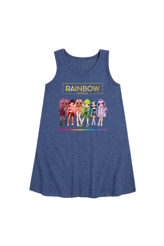 - Toy Doll Lineup - Toddler and Youth Girls A-line Dress