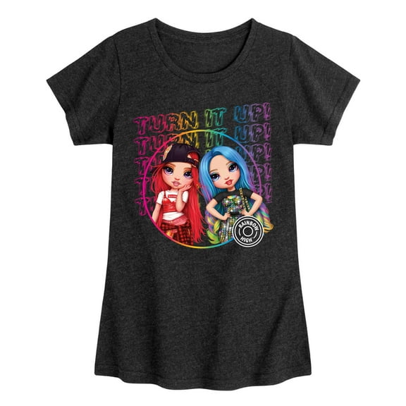 Rainbow High - Turn It Up - Toddler And Youth Girls Short Sleeve Graphic T-Shirt