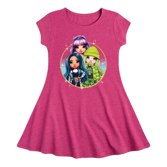 Rainbow High - Violet Skyler Jade - Toddler And Youth Girls Fit And Flare Dress