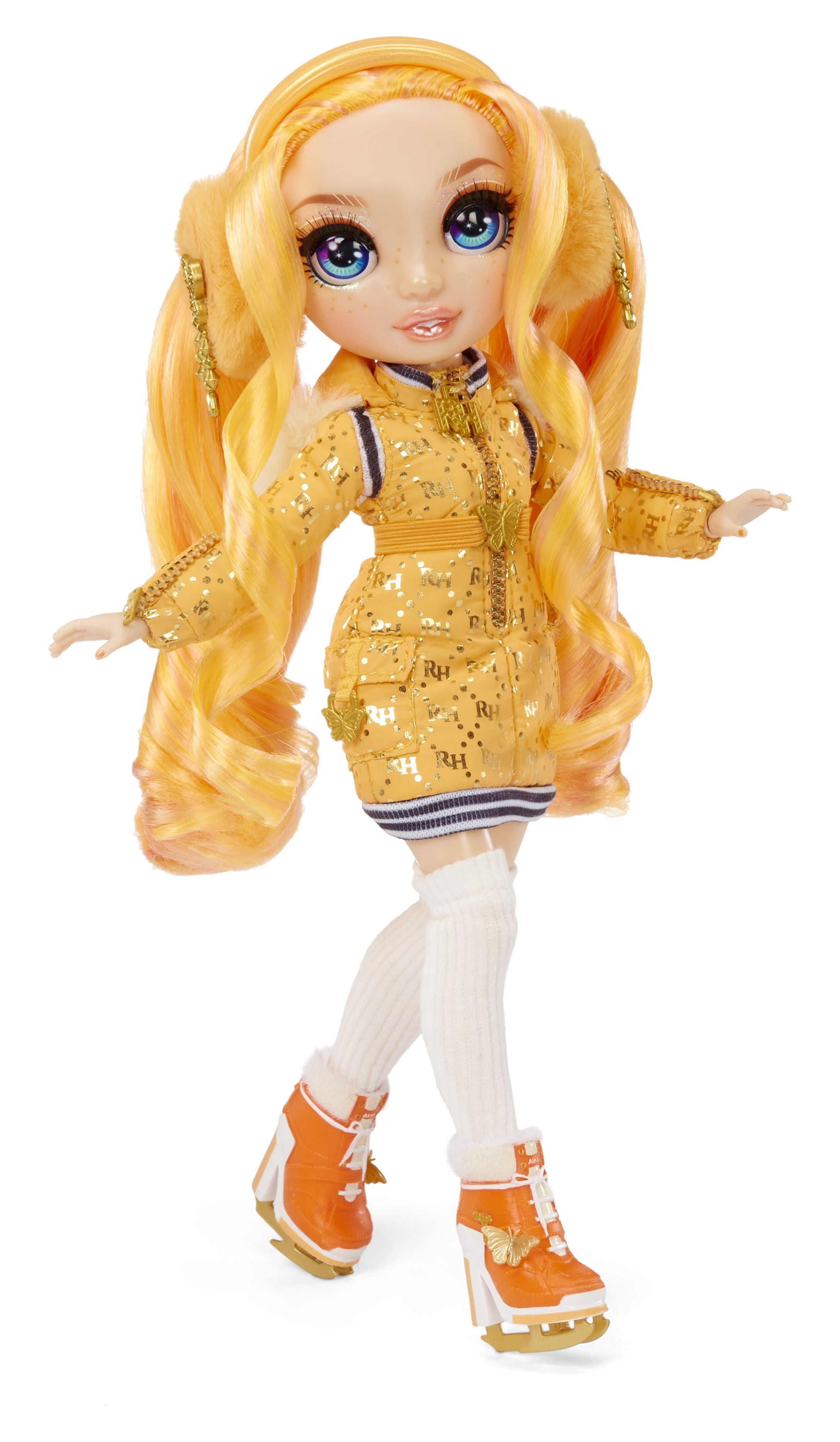 Rainbow High Winter Break Poppy Rowan – Orange Winter Break Fashion Doll  And Playset with 2 Complete Doll Outfits, Pair Of Skis And Winter Doll