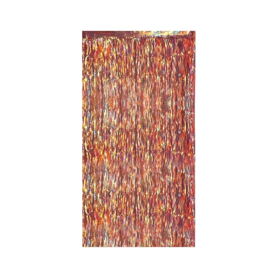 Rainbow Holographic Fringe Curtain for Party Backdrop Wedding Photo Booth Decoration 2 Meters Long 1 Count