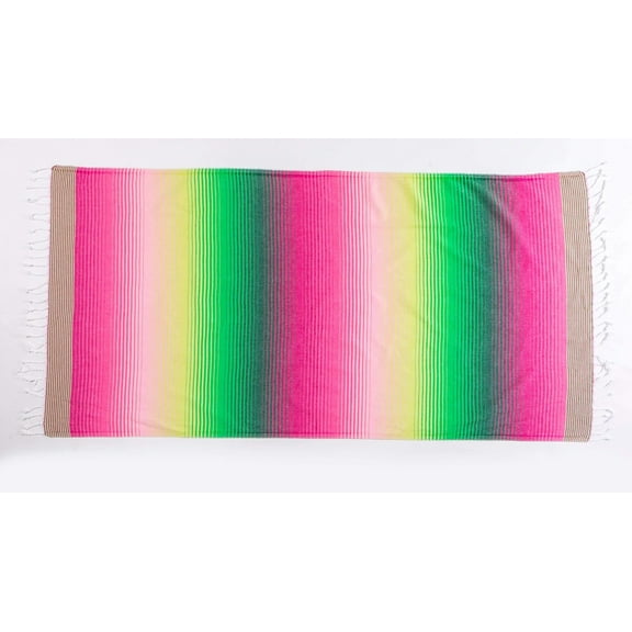 Rainbow Hombre Stripes | Beach Towel | %100 Turkish Cotton | Sandfree & Quickdry PK
