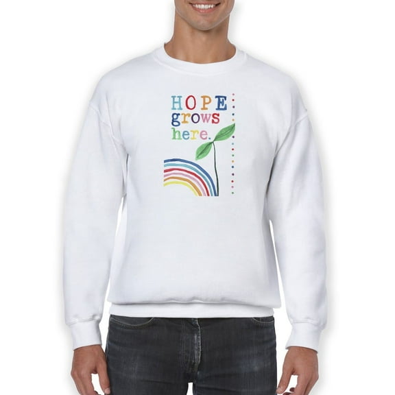 Rainbow Hope Collection B. Sweatshirt Men -June Erica Vess Designs, Male 3X-Large