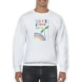 thumbnail image 1 of Rainbow Hope Collection B. Sweatshirt Men -June Erica Vess Designs, Male Small, 1 of 4