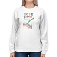 thumbnail image 1 of Rainbow Hope Collection B. Sweatshirt Women -June Erica Vess Designs, Female Large, 1 of 4
