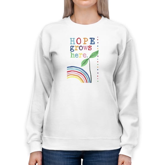 Rainbow Hope Collection B. Sweatshirt Women -June Erica Vess Designs, Female Large
