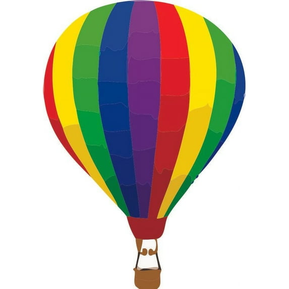 Rainbow Hot Air Ballon Kids Wall Stickers Wall Decals Peel and Stick Removable Wall Stickers for Kids Nursery Bedroom Living Room Sofa TV Background High Quality Mural Decal Bumper Sticker Vinyl