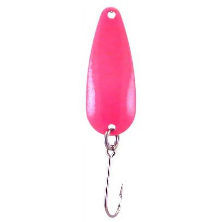 Rainbow Humpy Spoon, Hot Pink & Pearl Black, 1/4oz., Fishing Spoons