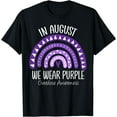 thumbnail image 1 of Rainbow In August We Wear Purple Overdose Awareness Month T-Shirt, 1 of 3