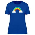 thumbnail image 1 of Rainbow In The Clouds Art T-Shirt Women -Image by Shutterstock, Female Small, 1 of 2