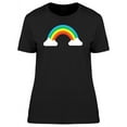 thumbnail image 1 of Rainbow In The Clouds Art T-Shirt Women -Image by Shutterstock, Female x-Large, 1 of 2