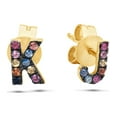 thumbnail image 1 of Rainbow Initial Stud Earring, 1 of 2