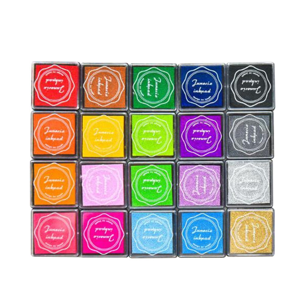 Rainbow Ink Stamps Finger Pad Arts and Crafts for Kids Mural Postage