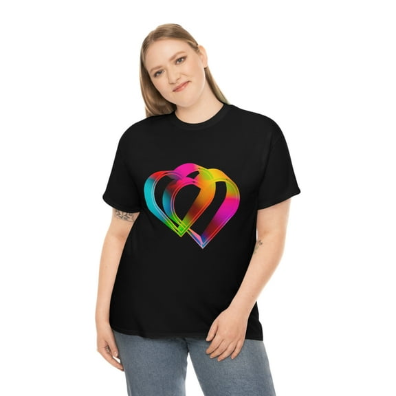 Rainbow Intertwined Hearts T-Shirt