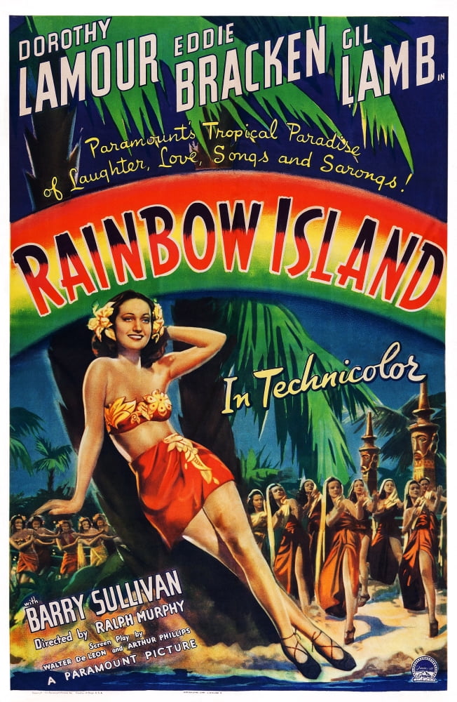 Rainbow Island U Canvas Art - (11 x 17)