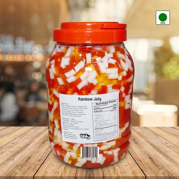 BBLY Rainbow Jelly, 8.5 lbs (Pack of 4)