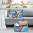 thumbnail image 1 of Rainbow Key Storage Bins with Handles Foldable Storage Baskets for Shelves Organizer Cloth Baskets, 1 of 8
