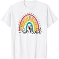 thumbnail image 1 of Rainbow Kindness Be Kind Valentine Gift Women Kids Teacher T-Shirt, 1 of 4