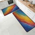 thumbnail image 1 of Rainbow Kitchen Mat Set of 2, Non Slip Kitchen Mats and Rugs for Floor, Soft Anti Fatigue Farmhouse Kitchen Floor Mat for Kitchen Sink Office Laundry, Abstract Rainbow, 1 of 6