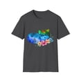 thumbnail image 1 of Rainbow Kitten Floral Kitty Novelty Men Women Tees, 1 of 4
